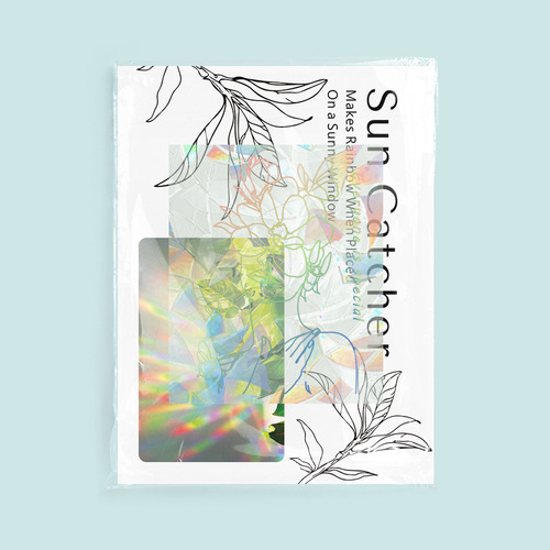 Cross-border Suncather Rainbow Projection Prism Electrostatic Glass Sticker Sun Catcher Rainbow Electrostatic Glass Sticker