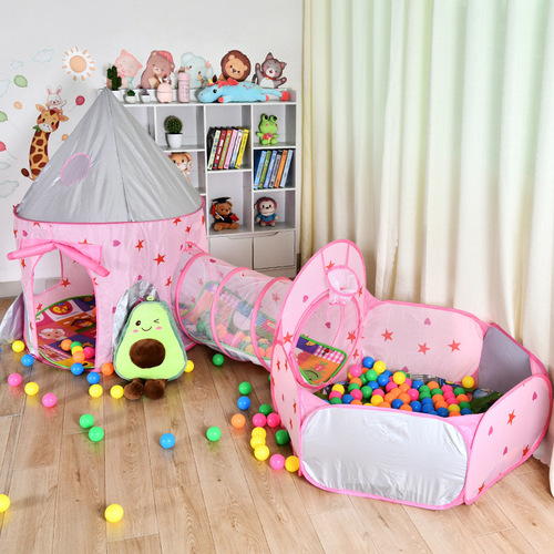 Children's tent, game house, basketball pool, tunnel, children's play house, castle, yurt, small house, toy house