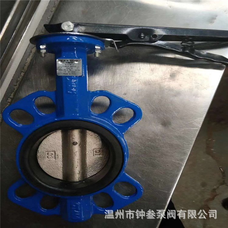 304不锈钢材质 D71J-10P 手动对夹软密封蝶阀 D71J 衬胶对夹蝶阀