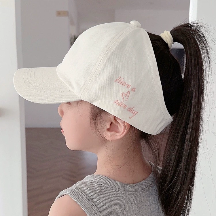 Детская шляпа, бейсболка, летний ponytail на солнечной батарее, семейный стиль, защита от солнца