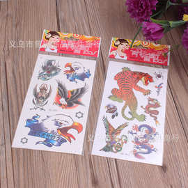 彩色 防水花臂 纹身贴纸 过臂龙 刺青纹身贴 一元批发