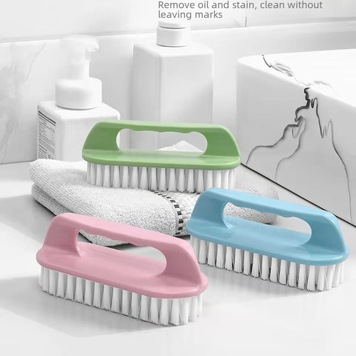 Plastic small brush with stiff bristles, laundry brush, household multi-purpose shoe cleaning brush, clothing brush, scrubber, shoe brush, garment brush