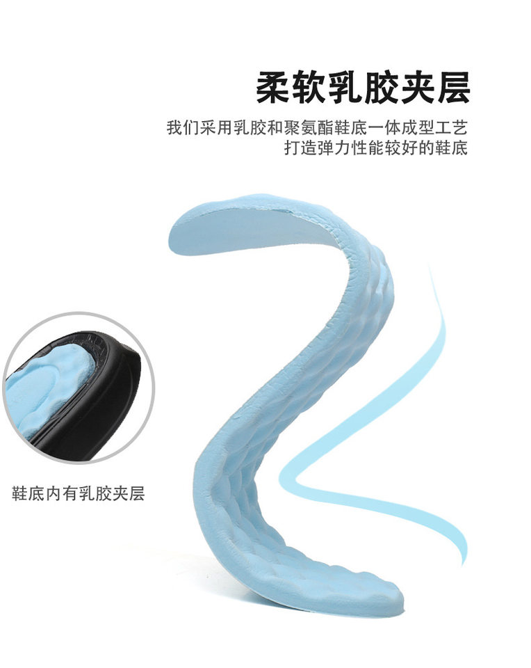 Dép sandal nam bít mũi da bò lớp đầu đế dày thoáng khí gót 3 cm — Màu nâu, Màu đen chi tiết 14