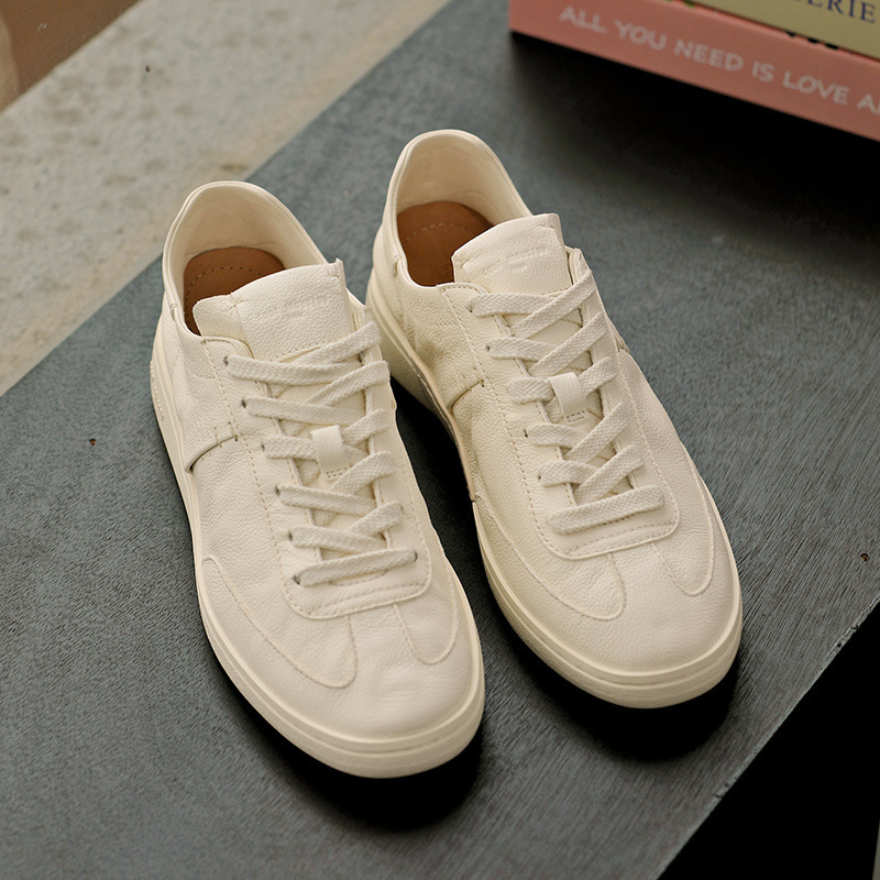 White Casual Shoes Men's Genuine Leather Summer Breathable White Shoes Men's 2024 New German Training Shoes Men's Shoes Trendy Shoes Skate Shoes White Casual Shoes Men's Genuine Leather Summer Breathable White Shoes Men's 2024 New German Training Shoes Men's Shoes Trendy Shoes Skate Shoes