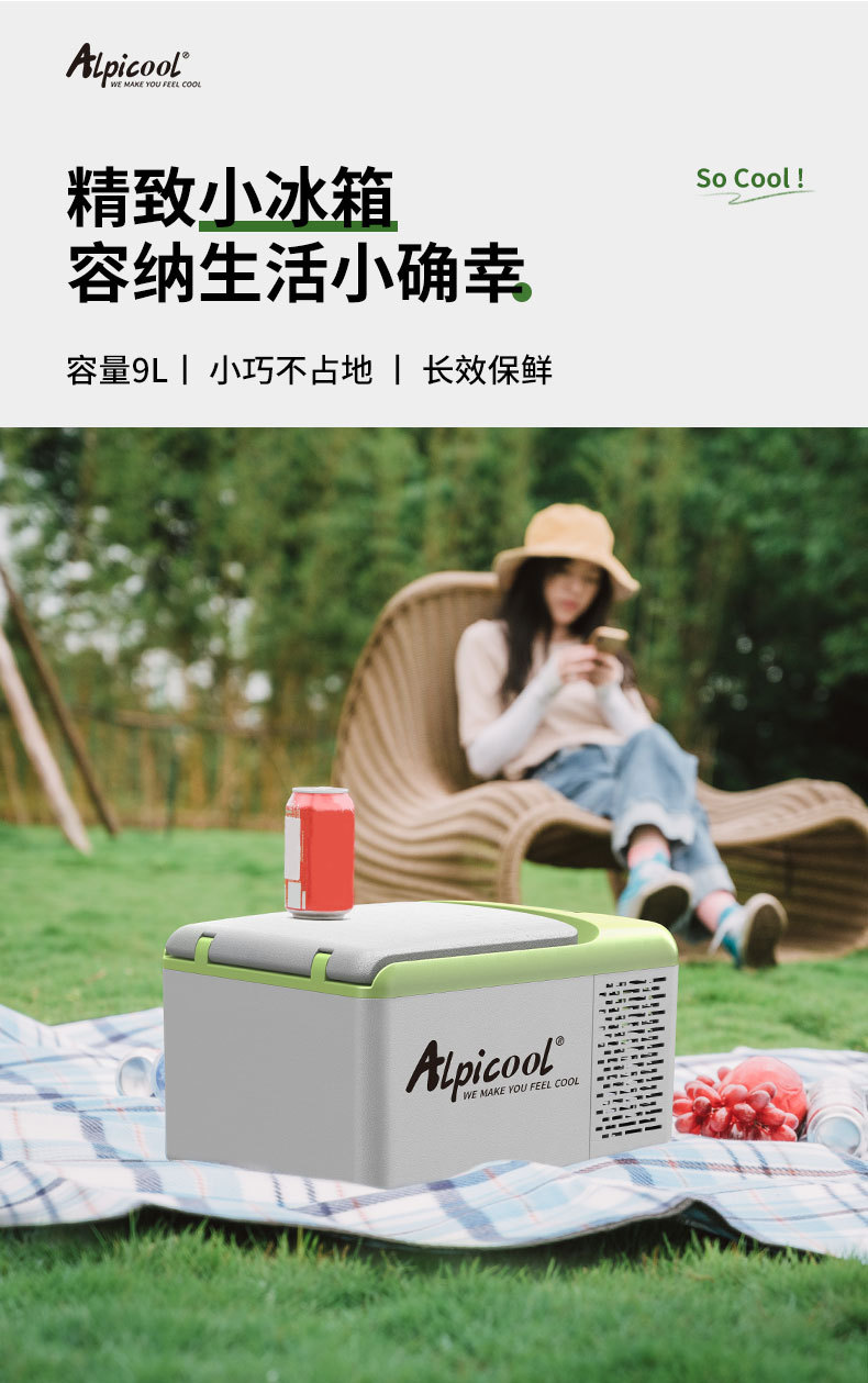 Ice Tiger Compressor Car Refrigerator Car Home Dual-use Refrigeration 12v24v Portable C9P Dormitory Small Refrigerator