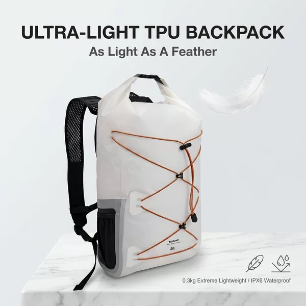 Waterproof backpack for outdoor activities like river trekking, rafting, hiking, and commuting, IPX6 waterproof OVKW