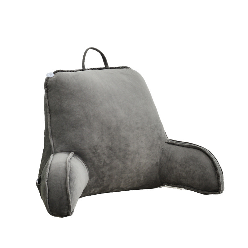 Cross-Border E-Commerce Reading Pillow with Armrests, Lumbar Support for Pregnant Women, Lazy Sofa Backrest with Inner Liner for Side Sleeping