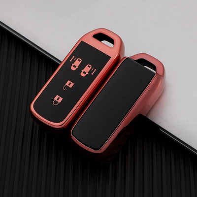 Suitable for 2022 Gac Honda Odyssey Key Cover, 2019 Elysion Car N-Box Full-Cover Car Key Shell (Car key bag) - pink