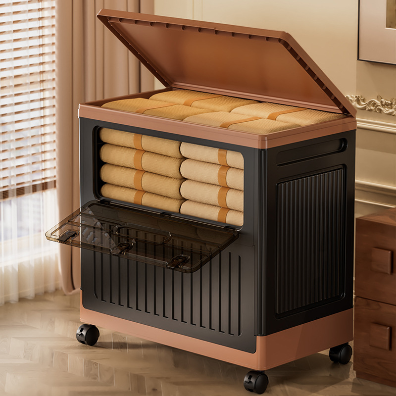 Plastic Moving Thickened Storage Box Storage Box Clothes Storage Large Capacity Extra Large Household Clothing Storage Box