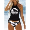 A230000 black horizontal coconut tree