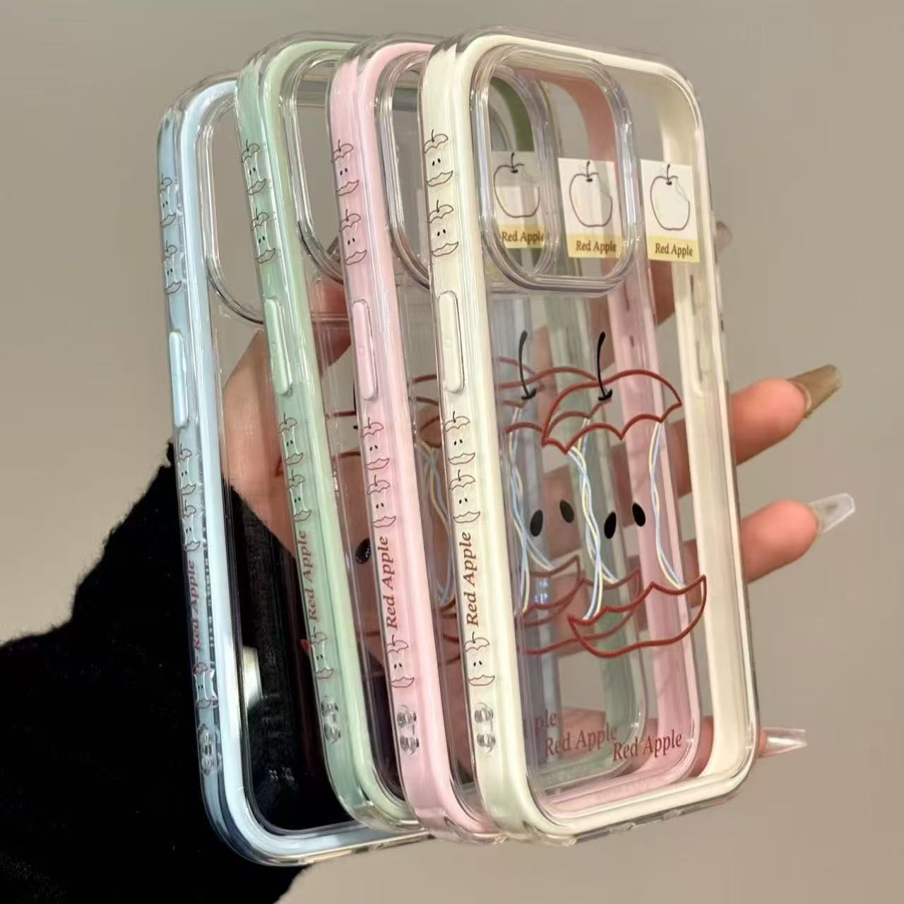 Línea simple núcleo de Apple adecuado para Apple 16pm funda para teléfono móvil 14ProMax transparente iphone15ProMax hembra