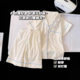 Children's Pajamas Girls Summer New Thin Short-Sleeved Cloud Cotton Princess Style Girls' Home Clothes Set