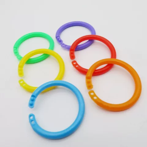 High toughness removable PE color double buckle Book Circle card ring binding ring ring ring
