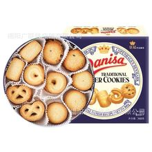 批发印尼进口皇冠丹麦曲奇饼干368g曲奇年货礼盒12盒一箱
