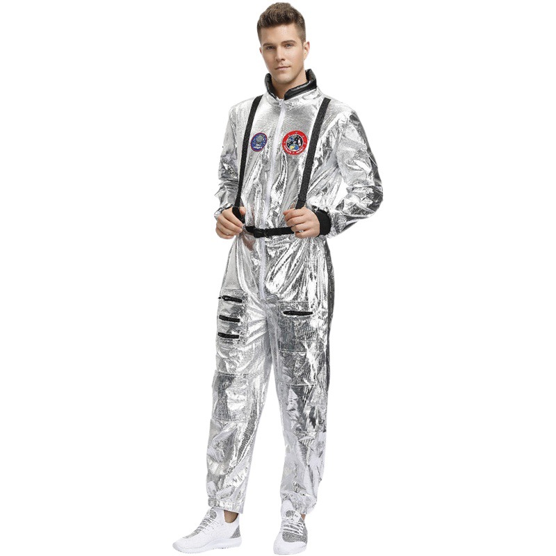Disfraces de Halloween para adultos y niños, traje espacial, Día de los niños, hombres y mujeres, bandera china, disfraces de actuación de astronauta robot image 1