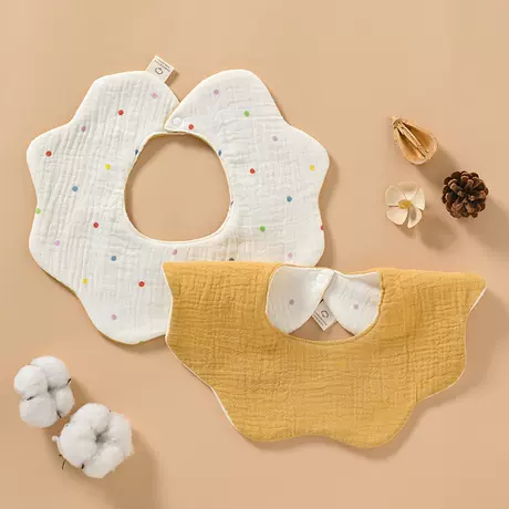 Double-sided + middle waterproof bib [color dots]