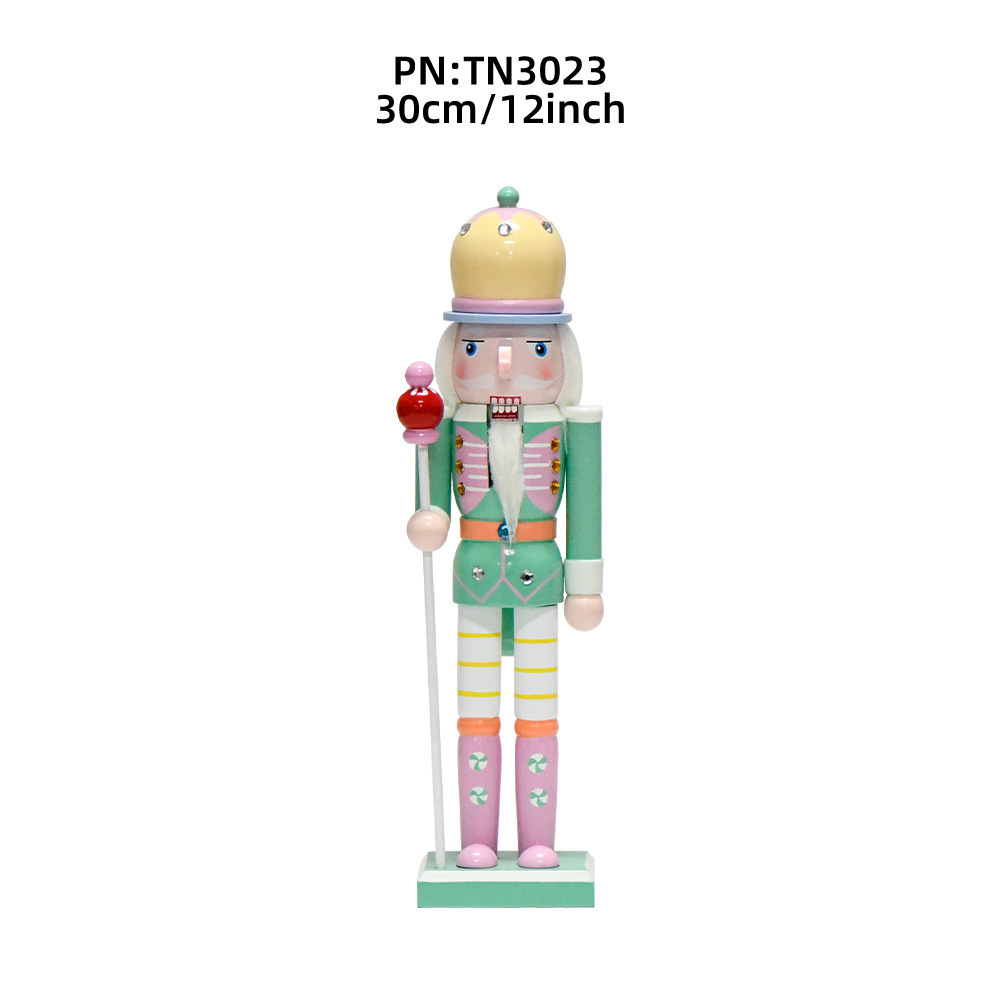 30cm transfronterizo cascanueces decoración de Navidad atmósfera regalos de Navidad colgantes de árbol de Navidad macarón decoración en stock