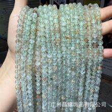 广州晶耀 天然绿兔毛绿发晶绿极光绿超七散珠diy饰品手链项链