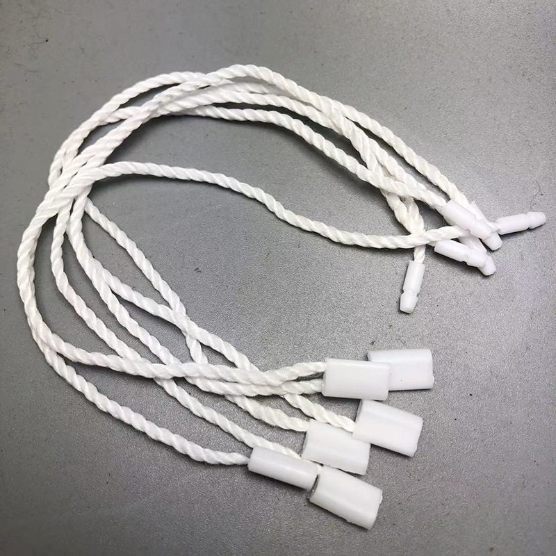 通用服装加粗三股吊牌绳 塑料线绳 棉绳 吊粒绳吊牌线抽绳