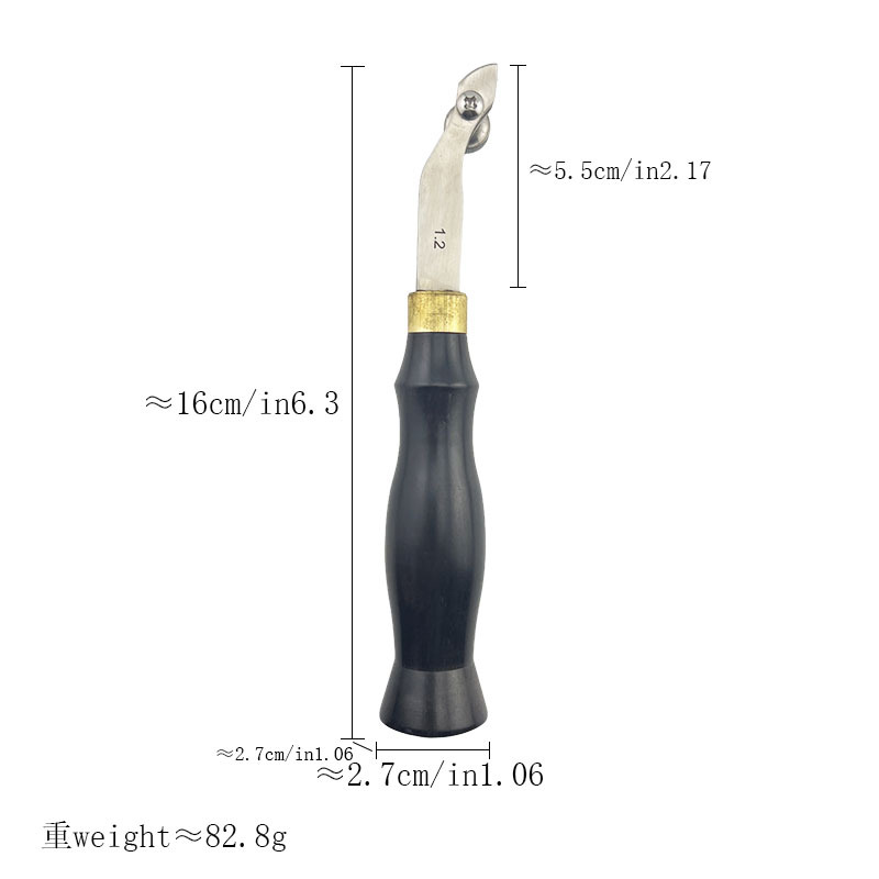 Sándalo borde cortador cuchillo de corte biselado dispositivo DIY herramienta de cuero profesional recorte borde cortador Shaper