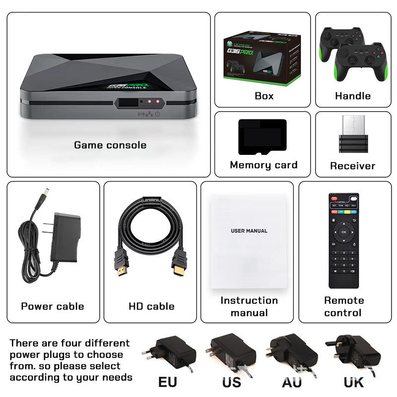 Cross-border G36 Pro Dual System Home Game Console TV Set-Top Box 4K HD Game Console Conectado TV