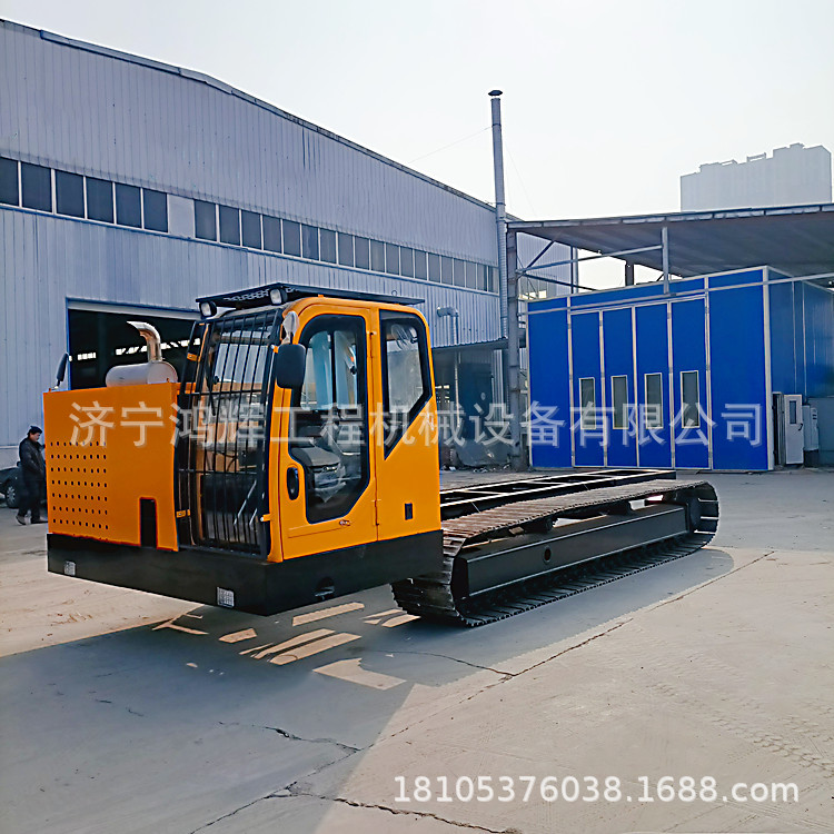 大型钢制履带运输车 20吨钢制履带底盘 全液压行走50吨履带自卸车