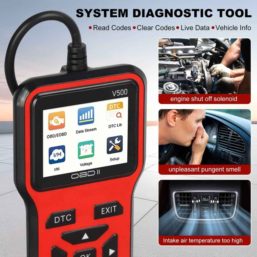 OBDII Car Diagnostic Scanner V500 Code Reader Engine Fault Code Reader Scanner