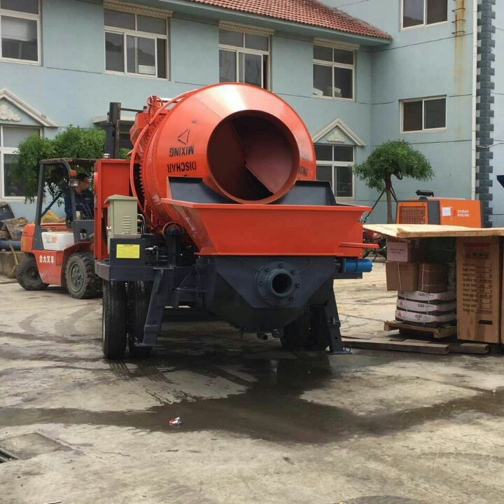 柴油搅拌拖泵 柴油搅拌机 JBS系列 滚筒混凝土搅拌机带输送泵