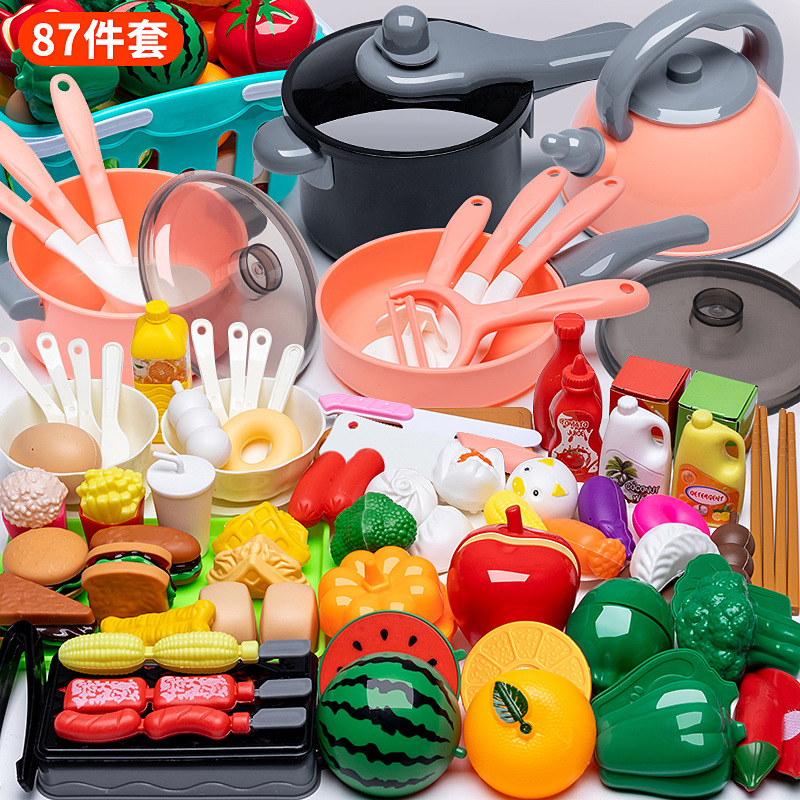 87 의 "핑크 두껍게하는" 주방 세트