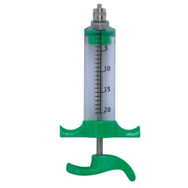 Equipo veterinario 10ml20ml30ml50ml de la jeringuilla de la inyección del cerdo de la jeringuilla de acero plástica veterinaria de Yuqiu