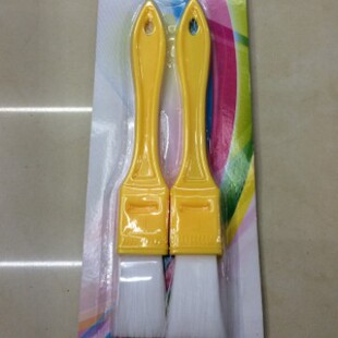 NX185 Two Small Gourd Handle Barbecue Brush Food Grade Pig Hair Brush Oil Brush Plastic Silicone Handle Brush