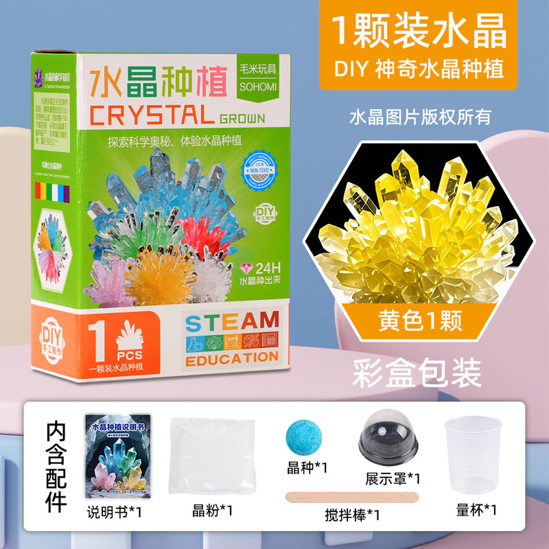 子供の成長クリスタル科学実験セット小学生のための結晶培養教育手作りおもちゃ卸売|undefined