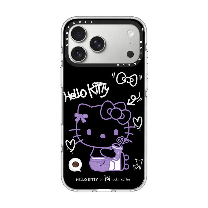 Hello Kitty black base purple cat phone case is suitable for Apple iPhone 18 Pro Max/18 Pro/17 Pro Hello Kitty black base purple cat phone case is suitable for Apple iPhone 18 Pro Max/18 Pro/17 Pro
