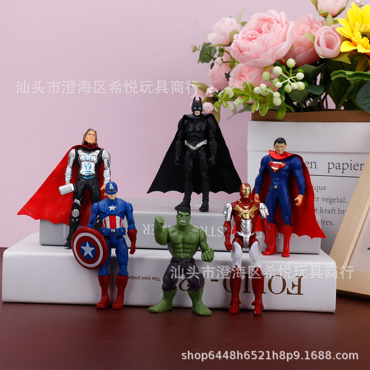 Creativa sólida venganza Superman decoración de la torta del equipo Americano héroe gigante Capitán