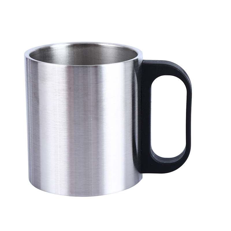 Taza de vacío de doble capa 304 transfronteriza con tapa taza de agua con mango taza de referencia multifunción taza resistente a la caída al por mayor