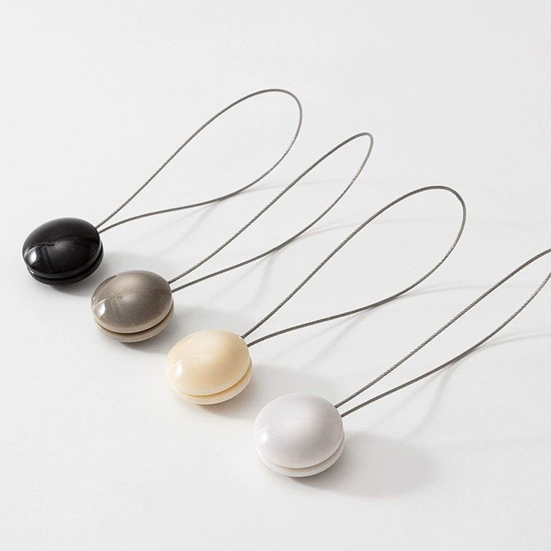 Минималистичная магнитная застежка для штор со стальным тросом, магнитная застежка для штор без сверления, креативная завязка в стиле ins для фиксации.