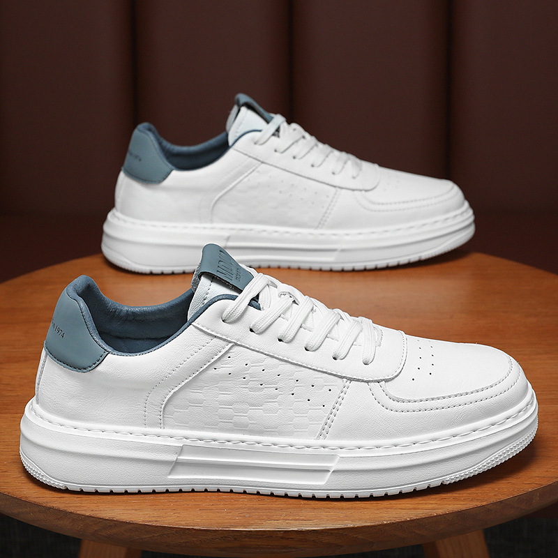 Herren im Frühling, luxuriös und vielseitig, sportliche flache Herren-Freizeitschuhe mit dicker Sohle, wasserdicht aus echtem Leder, klein_voghion.com