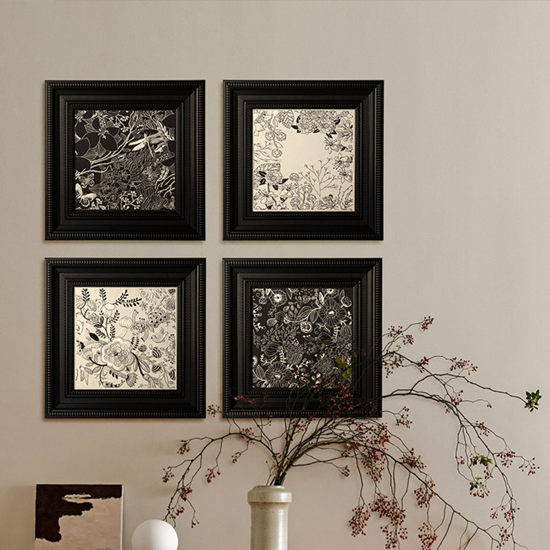 Vintage Black Photo Frame Stand, High-End Picture Frame, Empty Oil Painting Frame, Mounting Outer Frame, Wall Hanging A4 Display Photo Frame Wholesale Vintage Black Photo Frame Stand, High-End Picture Frame, Empty Oil Painting Frame, Mounting Outer Frame, Wall Hanging A4 Display Photo Frame Wholesale