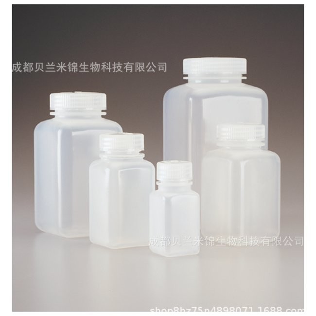 Nalgene耐洁 2110系列带盖方形广口瓶全规格PP螺旋盖高温高压灭菌