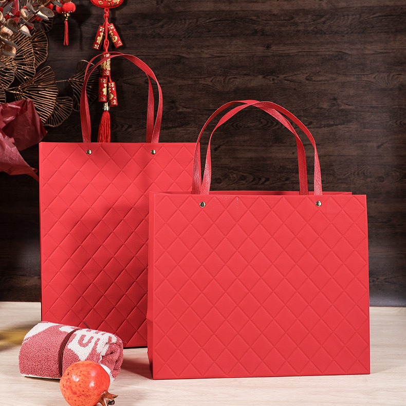 2025新款蛇年礼品袋包装手提袋简约高级感礼品袋新娘伴手礼礼品袋