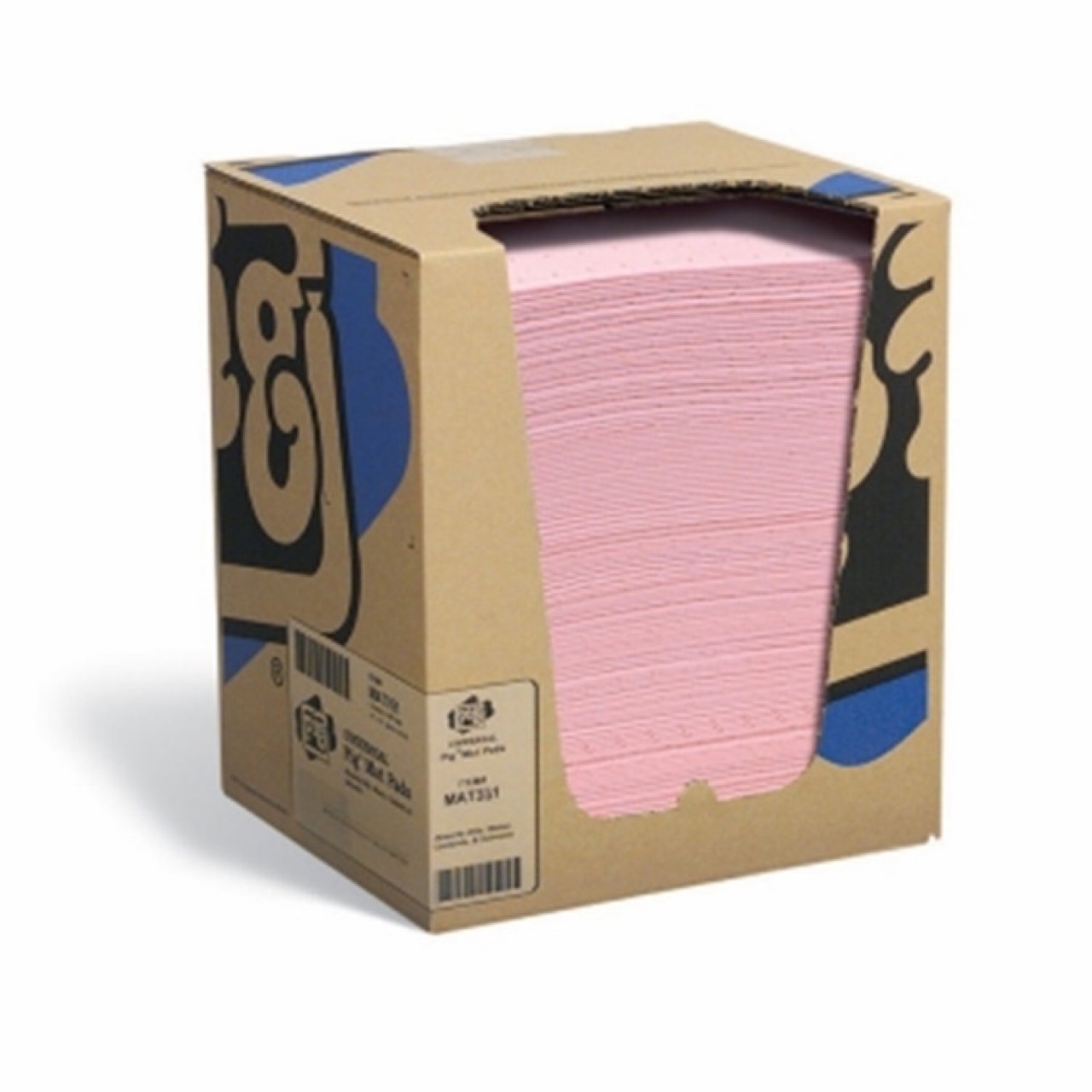 NewPig纽匹格MAT351抽拉箱装PIG®防化学重型吸污垫 耐酸碱吸油棉