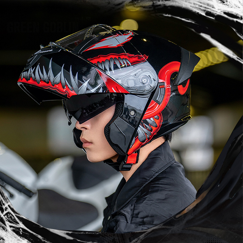 3C/Dot certificado casco de motocicleta para hombre invierno cálido casco expuesto veneno locomotora cuatro estaciones casco de seguridad universal