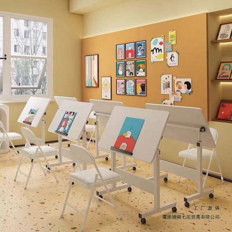 Painting Table, Drawing Table, Children's Puzzle Table, Art Tutorial Class, Movable Folding Designer Drafting Table Painting Table, Drawing Table, Children's Puzzle Table, Art Tutorial Class, Movable Folding Designer Drafting Table
