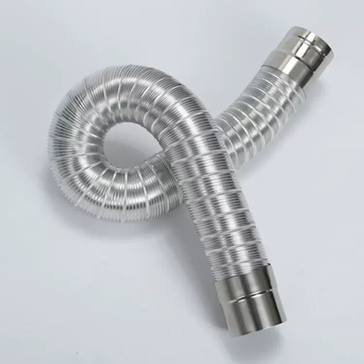 燃气热水器烟管50/60/70/80/90/100/110铝合金排烟铝箔管伸缩软管