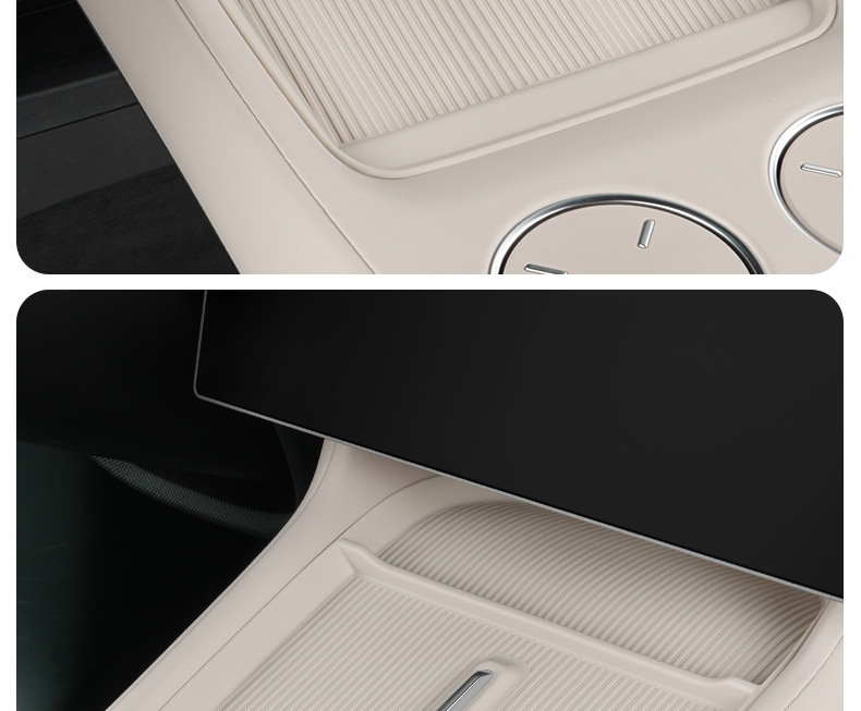 Suitable for Xiaomi Yu7/New Su7 Wireless Charging Silicone Mat, Central Control Anti-Slip Protective Water Cup Mat, Automotive Supplies