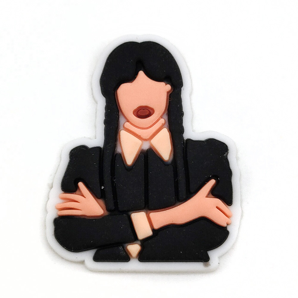 Serie de TV americana miércoles agujero zapatos zapato flor zapato hebilla desmontable flor zapato hebilla agujero zapatos Decoración