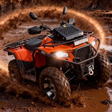 全地型四驱400CC电喷沙滩车 独立悬挂水冷泥浆版四轮越野自动挡型