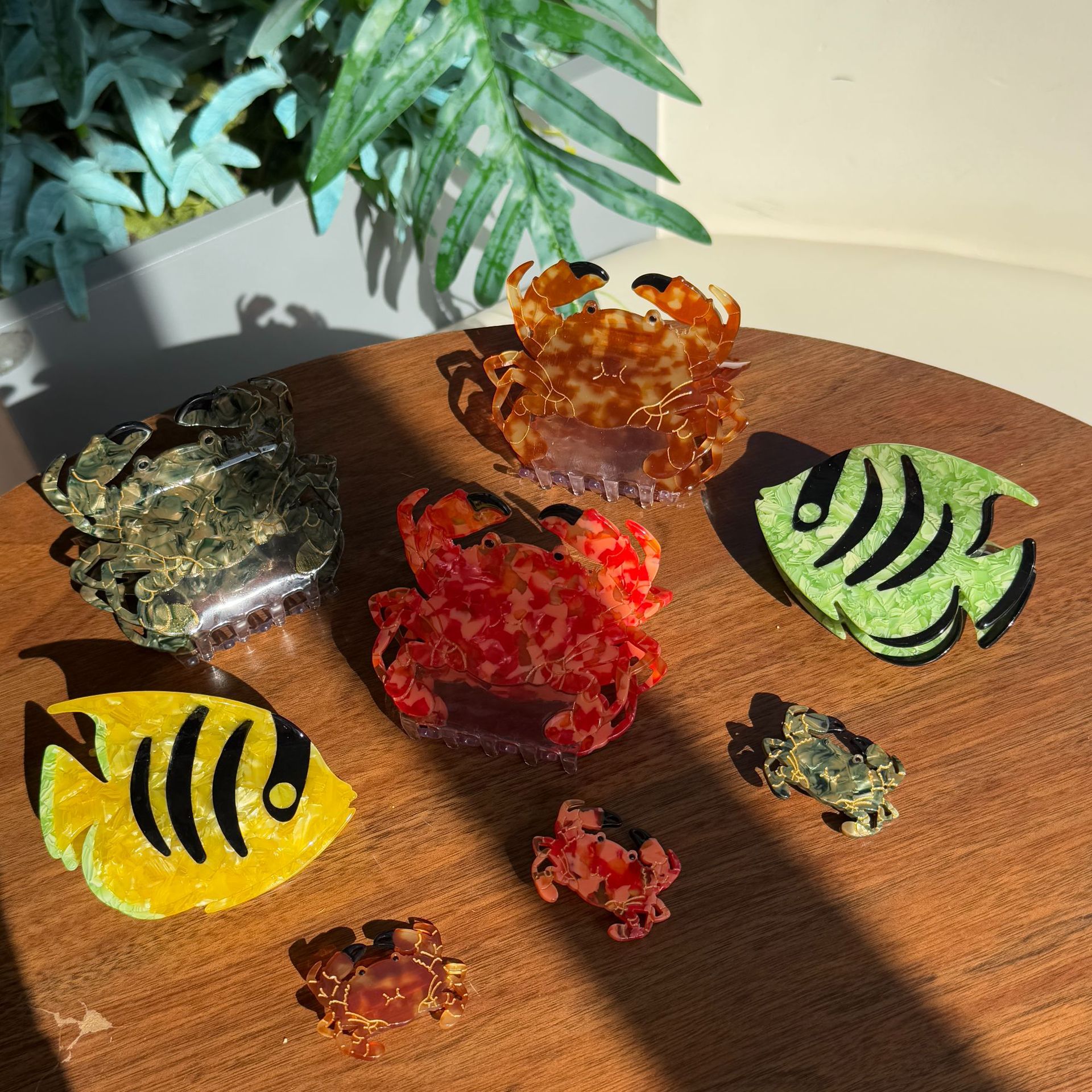 20g Weight Hair Claws Hair Accessories Type 1 Piece Quantity Holiday, Daily Occasion Acetic acid sheets Material Crab, Fish Pattern All Seasons Season Women's Gender Simple Style Style Simple Style Women's Crab Fish Acetic Acid Sheets Hair Claws 无