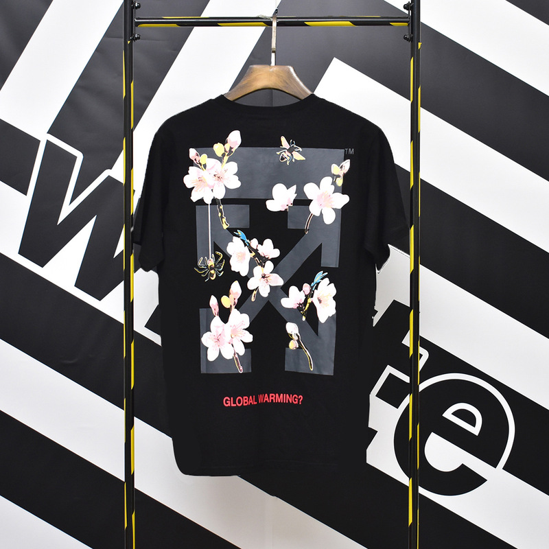 トレンディな漫画落書き油絵矢印半袖男性と女性ルーズカップル OFW 純綿半袖 Tシャツ夏 mk ゼブラ|undefined