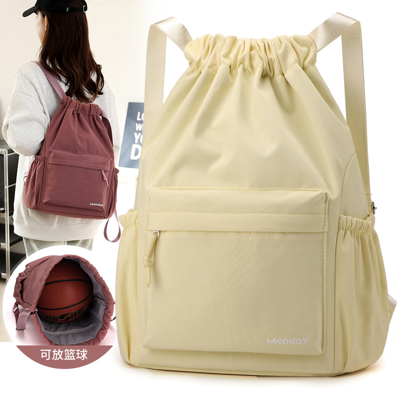 2025 nueva mochila de mujer nylon mochila multifuncional de gran capacidad ocio viaje ligero bolsa de fitness vacaciones